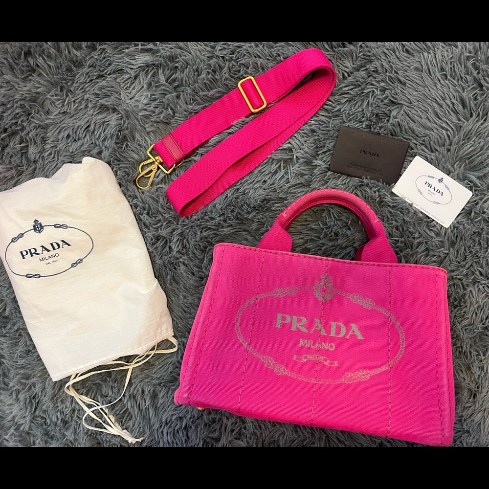 100% Authentic Prada Canapa Pink ❌SOLD❌